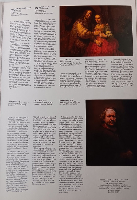 Image 1 of Taschen Rembrandt Posterbook