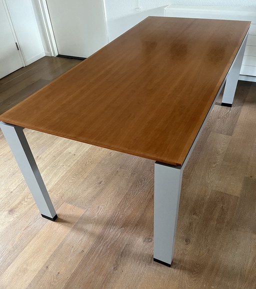 Arco Extendable Dining Table/Gathering Table With Cherrywood