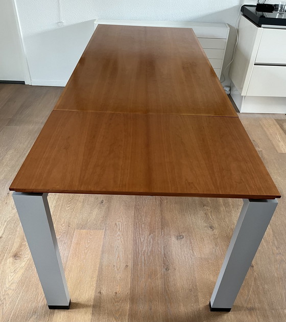 Image 1 of Arco Extendable Dining Table/Gathering Table With Cherrywood