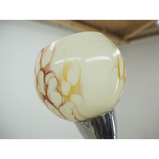 Image 1 of Vintage Art Deco chrome chandelier, Czechoslovakia 1930