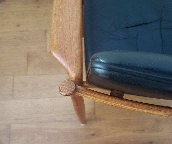 Image 1 of Vintage Arne Vodder 341 armchair in teak and leather