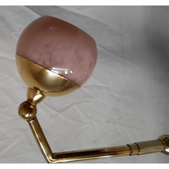 Image 1 of Lampada modulare Art Déco vintage in ottone e vetro, 1930