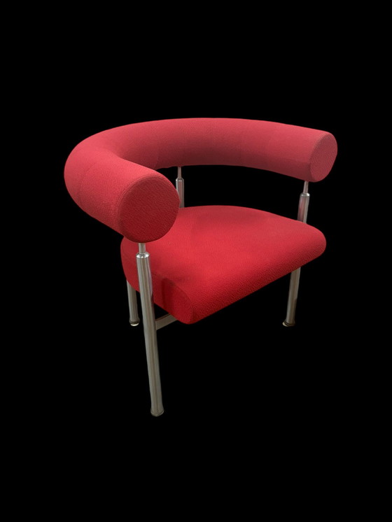 Image 1 of 2X Cobra Chairs Erik Jorgensen Red