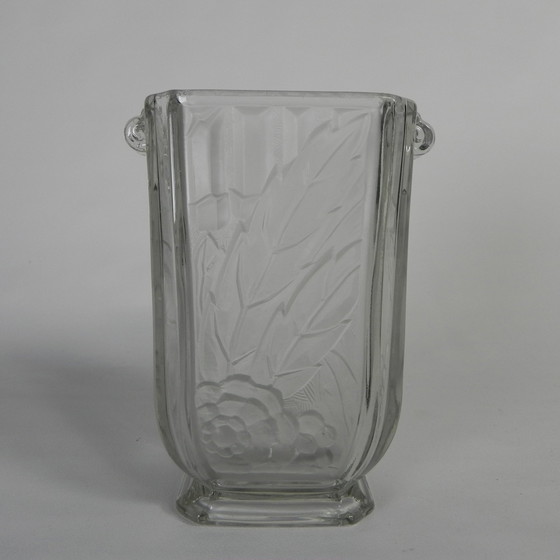 Image 1 of Glass Art Deco Vase, Maison Spip, 1930s