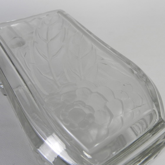 Image 1 of Glass Art Deco Vase, Maison Spip, 1930s