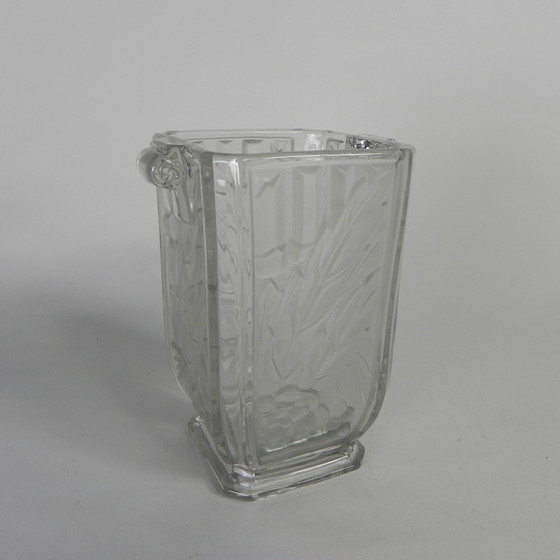 Image 1 of Glass Art Deco Vase, Maison Spip, 1930s