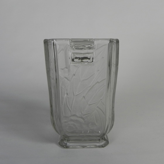 Image 1 of Glass Art Deco Vase, Maison Spip, 1930s