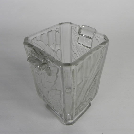 Image 1 of Glass Art Deco Vase, Maison Spip, 1930s