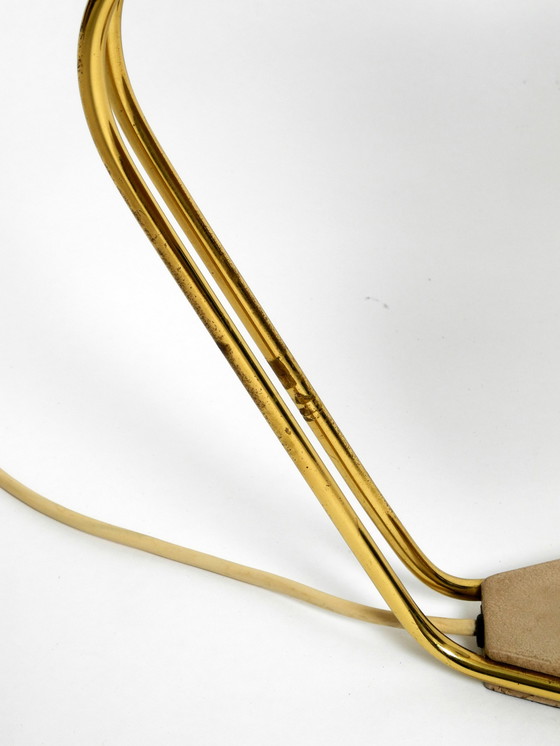 Image 1 of Extraordinary large German Mid Century Modern brass and metal table lamp