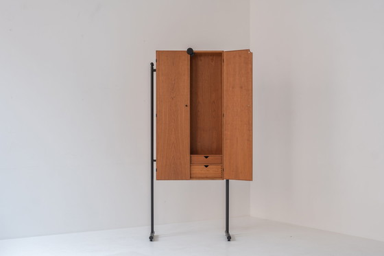 Image 1 of Rare wardrobe designed by Hadsten Träindustri and produced by Akuma, Denmark 1960s. 