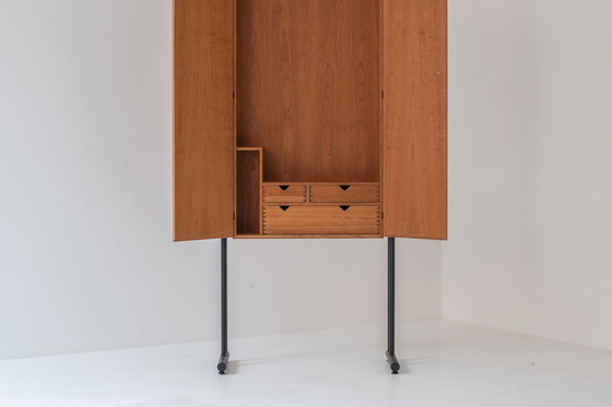 Image 1 of Rare wardrobe designed by Hadsten Träindustri and produced by Akuma, Denmark 1960s. 