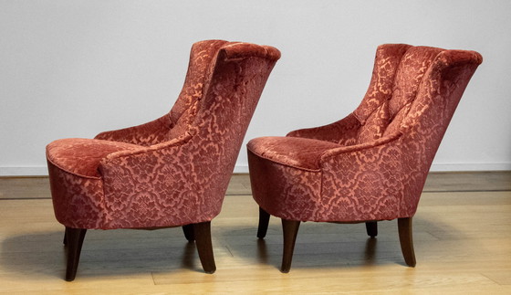 Image 1 of 2x Slipper Club Armchairs Norway