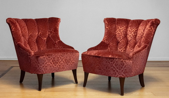 Image 1 of 2x Slipper Club Armchairs Norway