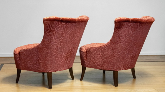 Image 1 of 2x Slipper Club Armchairs Norway