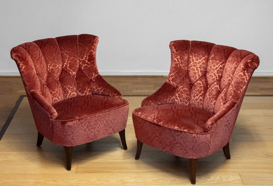 Image 1 of 2x Slipper Club Armchairs Norway