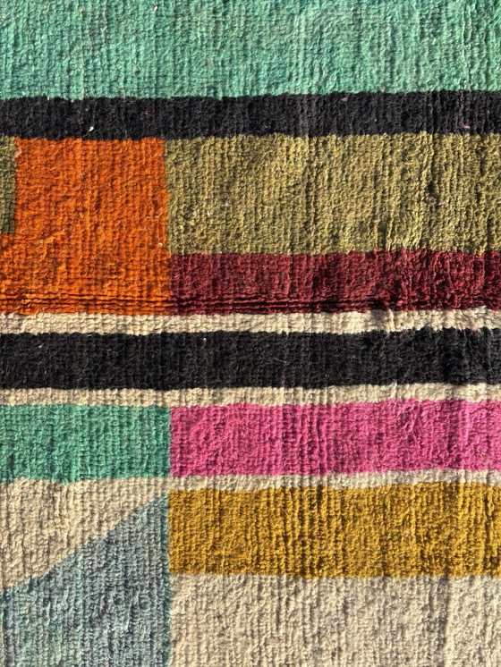 Image 1 of Vibrant Abstract Boujad Moroccan Rug – Handwoven Wool, 170X250 Cm