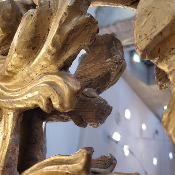 Image 1 of Vintage mirror in carved wooden frame, Spain