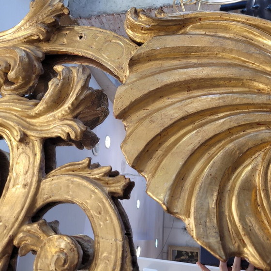 Image 1 of Vintage mirror in carved wooden frame, Spain