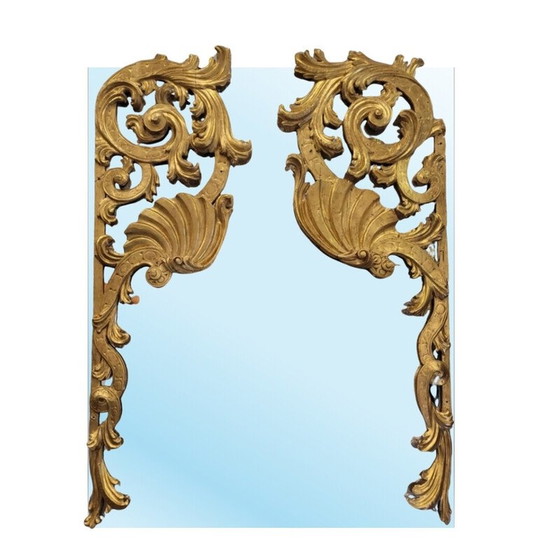 Image 1 of Vintage mirror in carved wooden frame, Spain