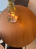 Wooden round dining table arco