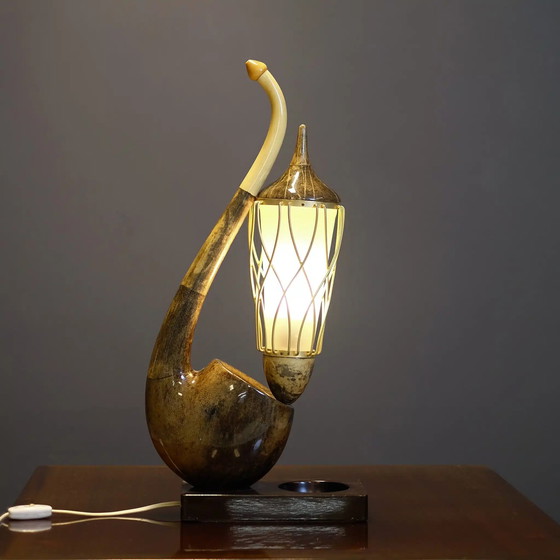 Image 1 of The so called "Pipe lamp" by Aldo Tura.