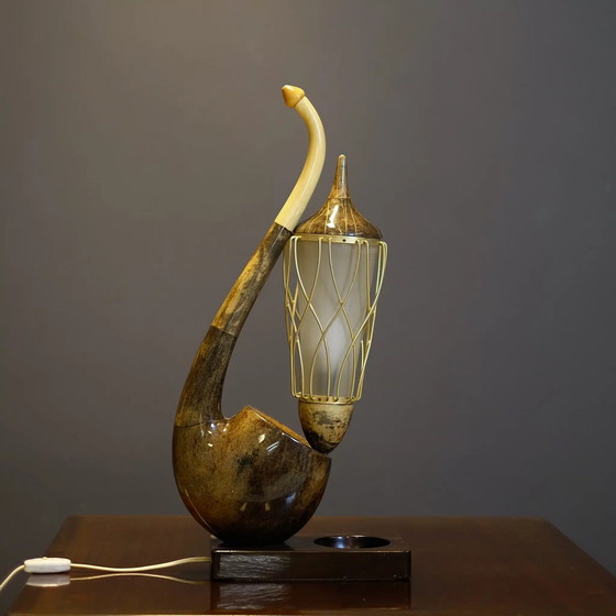 Image 1 of The so called "Pipe lamp" by Aldo Tura.