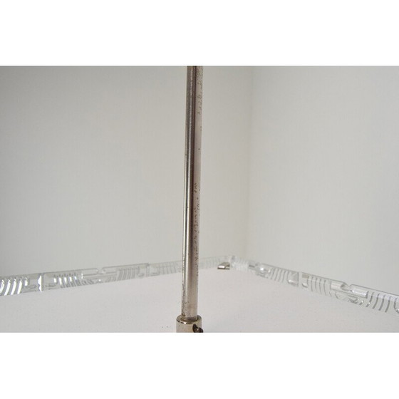 Image 1 of Vintage glass and metal pendant lamp by Jaroslav Bejvl for Kamenicky Senov, Czechoslovakia 1960