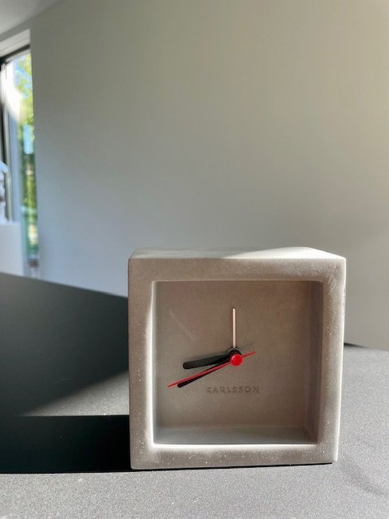 Image 1 of Karlsson Clock And Alarm Clock 'Franky' - Concrete