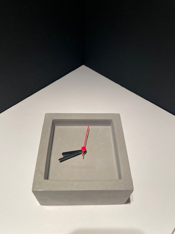 Image 1 of Karlsson Clock And Alarm Clock 'Franky' - Concrete