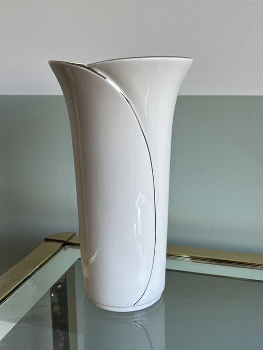 Vase John Aynsley Blanc Argent