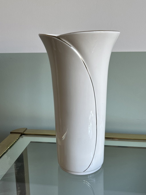 Vase John Aynsley Blanc Argent