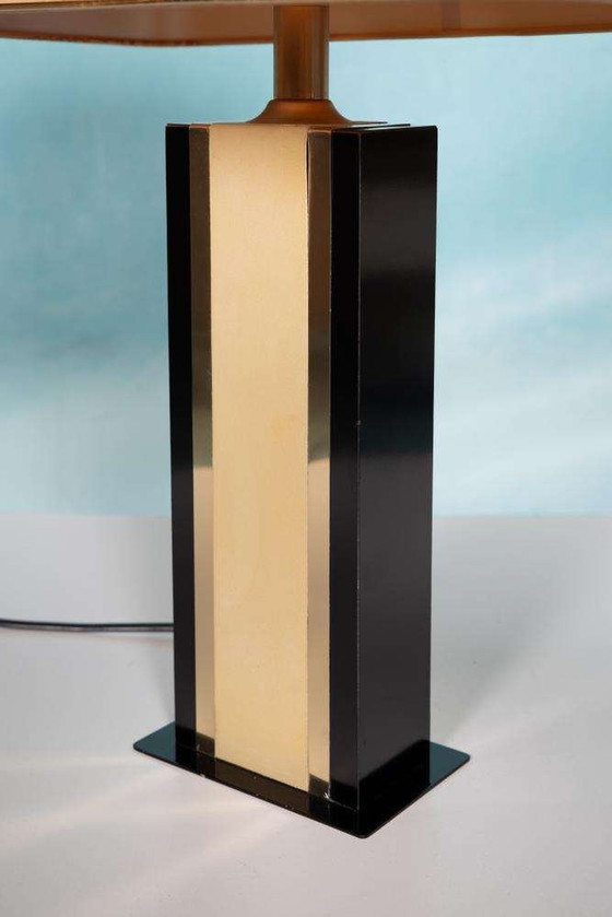 Image 1 of Lampada da tavolo vintage in stile hotel chic, lampada da tavolo Regency anni '70