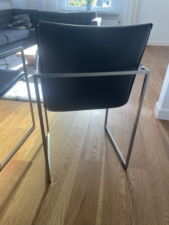 Image 1 of 3X Arco Frame Chairs Black