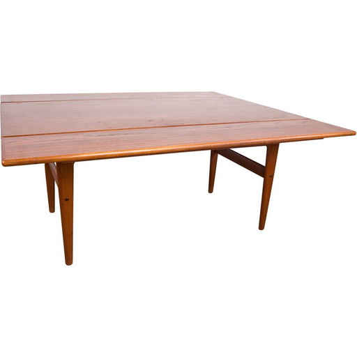 Vintage extendable teak table by Kai Kristiansen for Danish Furnitures, Denmark 1960