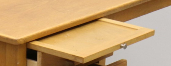 Image 1 of Vintage Scandinavian Oak Desk 1960 Sweden