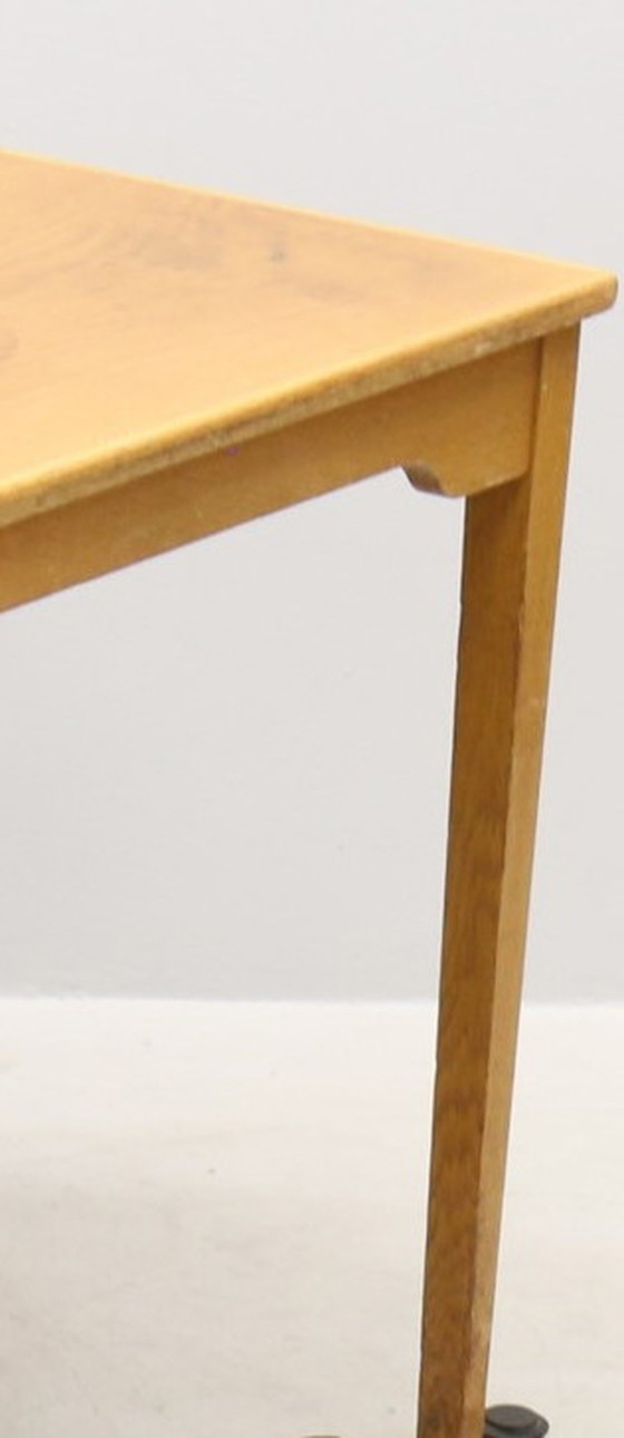 Image 1 of Vintage Scandinavian Oak Desk 1960 Sweden