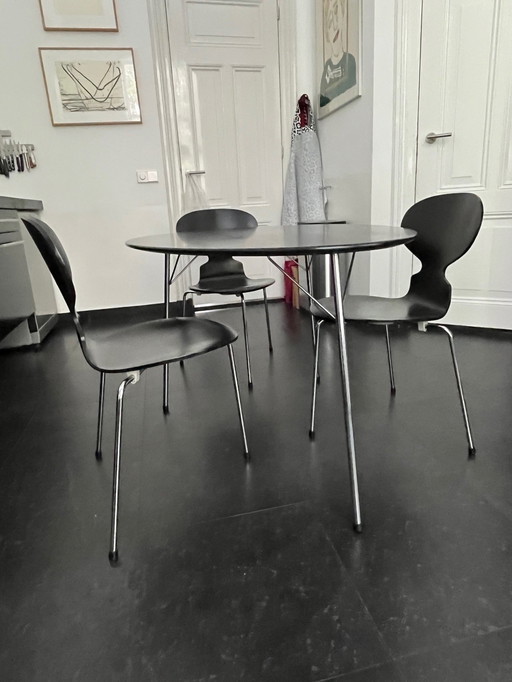 Arne Jacobsen 'Ant' Anniversary Dining Set By Fritz Hansen 2002