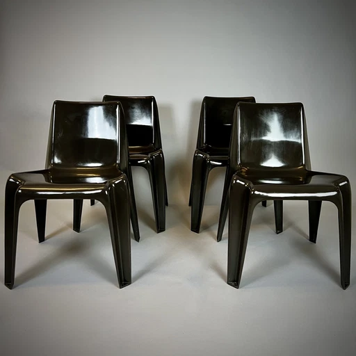 4x Helmut Batzner The Bofinger Chair