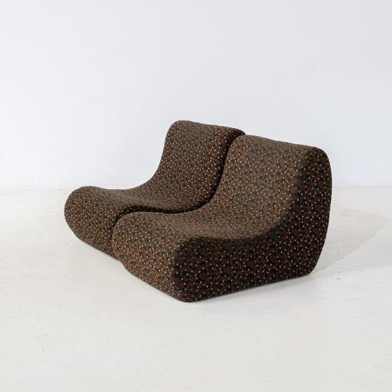 Image 1 of 2x Fauteuil de salon vintage à fleurs