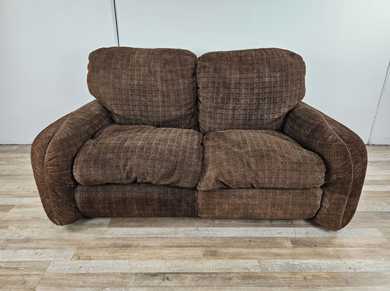 Image 1 of 70S Two Seater Sofa Piumotto By Arrigo Arrigoni For Busnelli