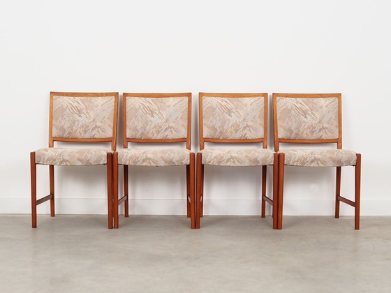 Image 1 of Set Of Four Teak Chairs, Danish Design, 1970S, Production: Denmark