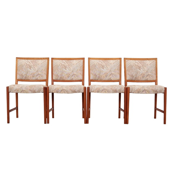 Image 1 of Set Of Four Teak Chairs, Danish Design, 1970S, Production: Denmark