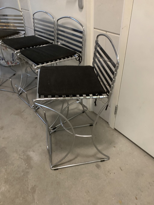 4X Metal Barstool