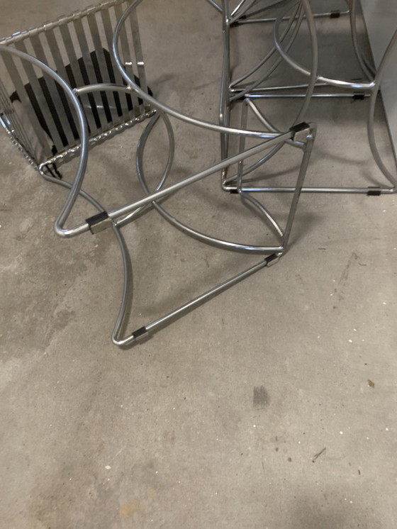 Image 1 of 4X Metal Barstool