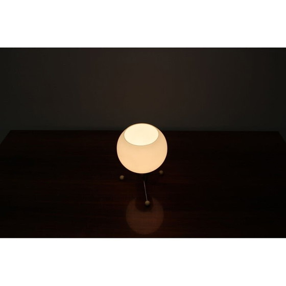 Image 1 of Lampada da tavolo vintage in ottone e plastica, Cecoslovacchia 1960