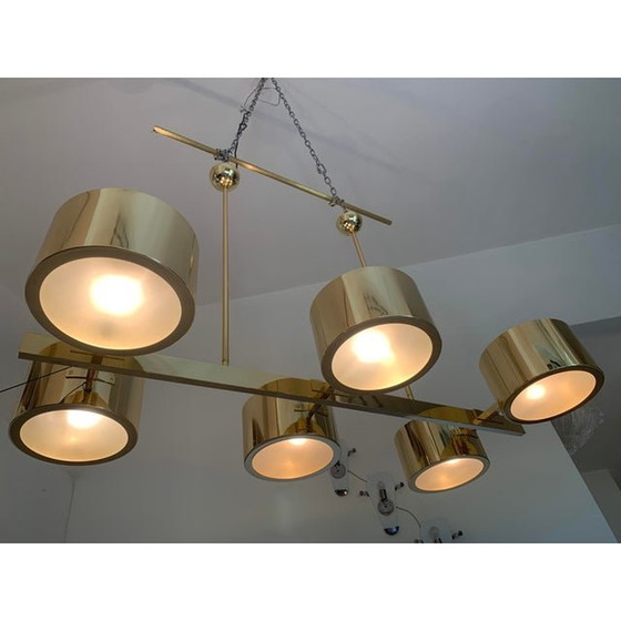 Image 1 of Metal Gold Sputnik Chandelier