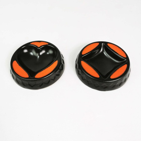 Image 1 of Vintage ceramic card ashtrays, Germany 1960s