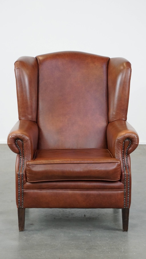 Beef Leather Ear Armchair