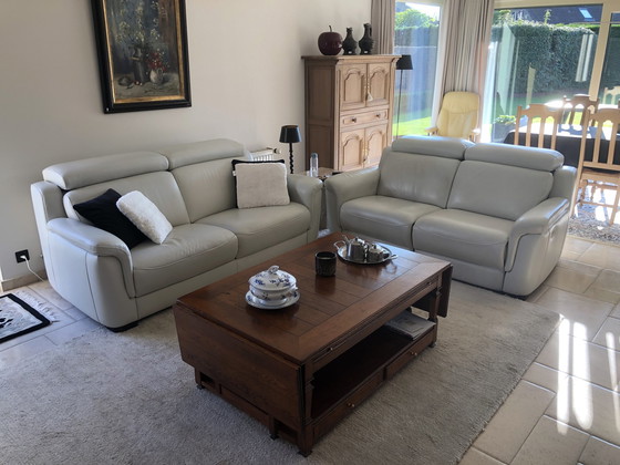 Image 1 of Chairhouse Leather Relax 2 Seat And A 2.5 Sofa.