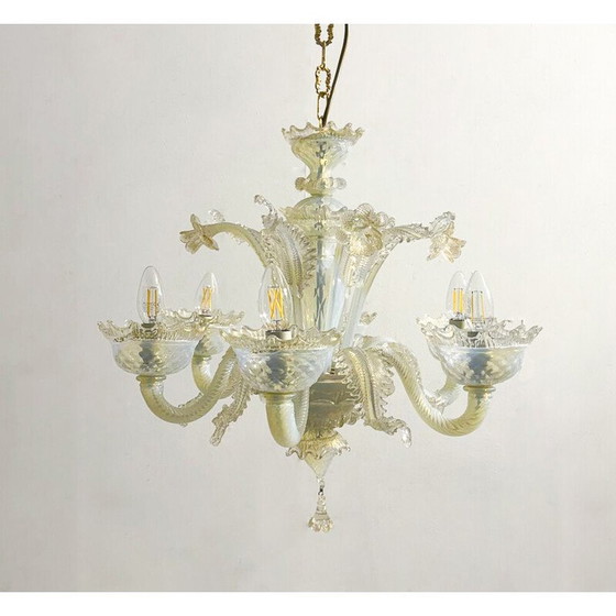 Image 1 of Vintage Murano glass chandelier, Italy